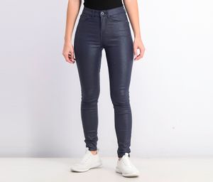 Womens Skinny Pants with Glitter Shine  Blue