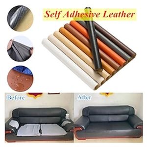 1pc 50137cm Self Adhesive Leather for Sofa Repair Patch Furniture Table Chair Sticker Seat Bag Shoe Bed Fix Mend PU Artificial Leather Skin Lightinthebox
