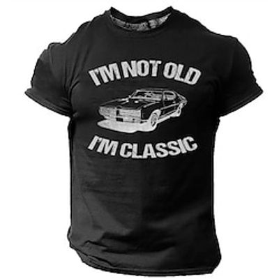 Graphic Prints Funny Letter Print Green Black Navy Blue T shirt Tee Graphic Tee Men's Graphic Cotton Blend Shirt Basic Modern Contemporary Shirt Short Sleeves Comfortable Tee Street Vacation Summer Lightinthebox