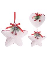 Homesmiths Christmas Hang Deco White With Deco 2 Assorted Design 1 Piece