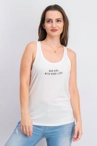 Womens Graphic Top  White