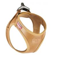 Curli Apple Leather Harness For Dogs - Brown Small