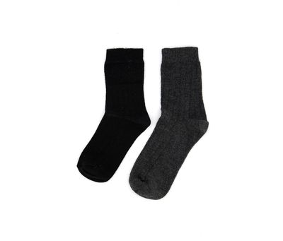 Toddler Boys 2 Pairs Socks Black/Grey Toddler Boys 2 Pairs Socks Black/Grey