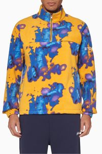 Half-Zip Tie-Dye Fleece Pullover