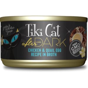 Tiki Cat After Dark Wet Cat Food Chicken & Quail -2.8 Oz. Can (Pack Of 12)