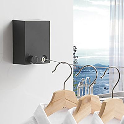 Bathroom Shelf Adjustable Length / Retractable Cable / Clothlines Contemporary / Modern Bathroom Hotel bath Wall Mounted Hanger miniinthebox