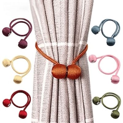 Magnetic Curtain Tiebacks Colorful Curtain Tiebacks Buckles Holdbacks Holders Hooks Clip for Home Bedroom Office Decorative Curtain Lightinthebox