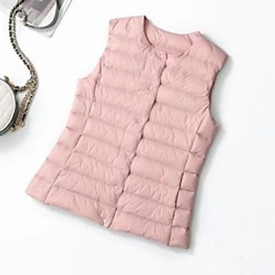 Women's Puffer Vest Quilted Vest Cropped Sleeveless Parka Winter Coat Lightweight Gilet Thermal Warm Crewneck Jacket Outerwear Long Sleeve Fall Pink Lightinthebox Women's Puffer Vest Quilted Vest Cropped Sleeveless Parka Winter Coat Lightweight Gilet Thermal Warm Crewneck Jacket Outerwear Long Sleeve Fall Pink Lightinthebox