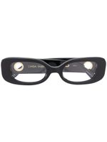 Linda Farrow rectangular frame glasses - Black - thumbnail