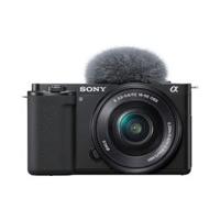 Sony ZV-E10 Interchangeable Lens Vlog Camera Black With Vlogging Accessories - (ILCEZVE10LB+ACC-R)