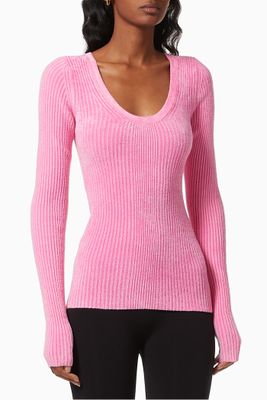 Rib-knit Pullover Rib-knit Pullover