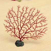 Red Anemone Coral Soft Fish Aquarium Decoration Artificial Aquatic Simulation - thumbnail