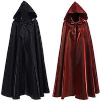 Punk Gothic Medieval 18th Century 17th Century Cape Cosplay Costume Cloak Witch Plague Doctor Men's Women's Unisex Halloween Carnival Masquerade LARP Cloak Medieval Cloak Lightinthebox