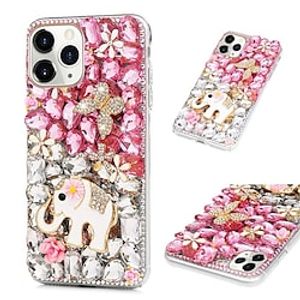 Phone Case For Apple Back Cover iPhone 14 Pro Max 13 12 11 Pro Max Mini X XR XS 8 7 Plus Rhinestone Dustproof Shockproof Crystal Diamond TPU PC Lightinthebox