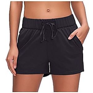 lowprofile womens cargo shorts for summer outdoor workout hiking golf active shorts casual bermuda pants with pockets black Lightinthebox