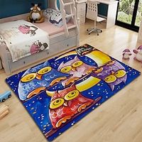 Area Rugs Cartoon Floor Mat Non Skid Carpet Rectangle For Children's Room Door mats miniinthebox - thumbnail