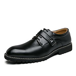 Men's Oxfords Casual Classic Daily Faux Leather Black Rainbow Brown Spring Lightinthebox