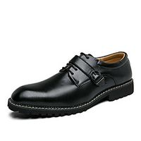 Men's Oxfords Casual Classic Daily Faux Leather Black Rainbow Brown Spring Lightinthebox - thumbnail