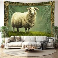 Eid Mubarak Sheep Hanging Tapestry Wall Art Large Tapestry Mural Decor Photograph Backdrop Blanket Curtain Home Bedroom Living Room Decoration Lightinthebox