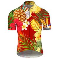 21Grams Men's Short Sleeve Cycling Jersey Summer Spandex Polyester Red Solid Color Bike Jersey Top Mountain Bike MTB Road Bike Cycling UV Resistant Quick Dry Breathable Sports Clothing Apparel miniinthebox - thumbnail