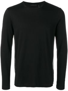 Helmut Lang overlay logo long sleeve top - Black