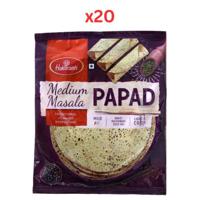 Haldirams Papad Medium Masala 200 Gm (Pack Of 20)