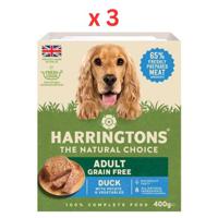 Harringtons Duck Adult Wet Dog Food 400g Pack Of 3