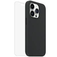 Max Max iPhone 14 Pro Max|Silicone Case Black with Magsafe + Glass