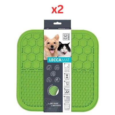 M-Pets Lecca Mat Green Medium (Pack of 2)