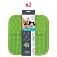 M-Pets Lecca Mat Green Medium (Pack of 2)