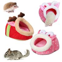 Small Animal Hamster Rat Hedgehog Squirrel Soft Warm Plush Pillow House Nest - thumbnail