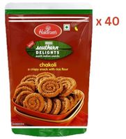 Haldirams Southern Snack Chakoli - 200 Gm Pack Of 40 (UAE Delivery Only)
