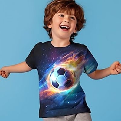Boys 3D Football Tee Shirt Short Sleeve 3D Print Summer Active Sports Fashion Polyester Kids 3-12 Years Crew Neck Outdoor Casual Daily Regular Fit miniinthebox Boys 3D Football Tee Shirt Short Sleeve 3D Print Summer Active Sports Fashion Polyester Kids 3-12 Years Crew Neck Outdoor Casual Daily Regular Fit miniinthebox