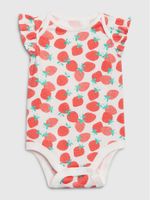 Baby Print Ruffle Bodysuit - thumbnail