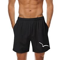 Men's Casual Casual Daily Shorts Pants Graphic Knee Length Black Lightinthebox - thumbnail