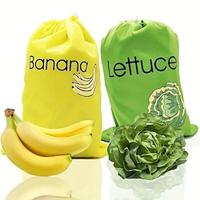 Banana Storage Bag, Vegetable Preservation Bag, Prevent Ripening, Banana Storage Freshness Bag, Lightweight Convenient Banana Bag And Lettuce Bag, Washable, Durable Lightinthebox