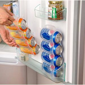 Cans Storage Box Refrigerator Organizer Sauce Bottle Container Four Case Organization