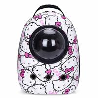 Cozy Paws White Kitty Transparent Capsule Pet Travel Backpack - 42X32X29 Cm