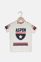 Baby Boys Graphic Printed Short Sleeve T-Shirt  White - thumbnail