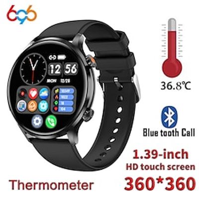 696 QS40 Smart Watch 1.39 inch Smart Band Fitness Bracelet Bluetooth ECGPPG Temperature Monitoring Pedometer Compatible with Android iOS Women Hands-Free Calls Message Reminder IP 67 45mm Watch Case Lightinthebox