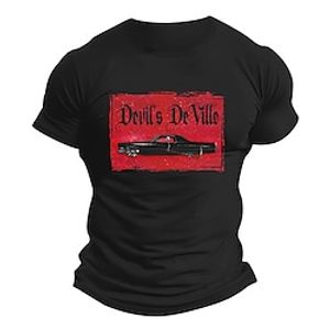 Car Black White Army Green T shirt Tee Men's Graphic Cotton Blend Shirt Sports Classic Shirt Short Sleeve Comfortable Tee Sports Outdoor Holiday Summer Fashion Designer Clothing S M L XL XXL XXXL Lightinthebox