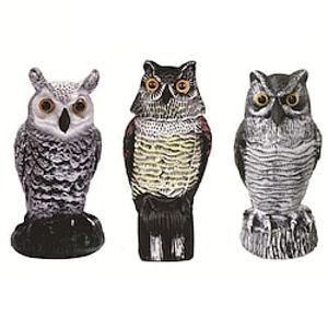 Owl Ornament Garden Pest Control Craft Sculpture Electric Statue Decoration for Indoor Outdoor miniinthebox
