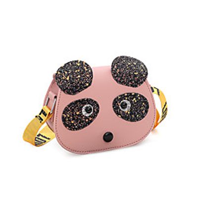 Girls' Bags PU Leather Kids' Bag Glitter Sequin Fashion Daily Date Retro Baguette Bag Blue Yellow Blushing Pink Black Lightinthebox