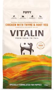 Vitalin Chicken With Veg & Thyme Puppy Dry Food - 12Kg ( Exp 27/3/2025)