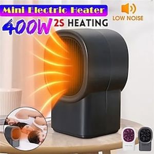 Electric Mini Desktop Heater Fast Rapid Heating Hot Air Vortex Fan Overheating Auto-off Heater Countertop Home Room Power Saving Warmer for Winter Lightinthebox