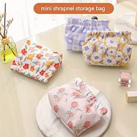 4-Piece Set of Cute Style Makeup Bags - Waterproof with Elastic Closure, Printed Storage Pouches - Perfect for Carrying Lipstick, Mini Coin Purse, and Other Small Essentials On-the-Go Lightinthebox