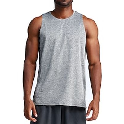 Men's GYM Tank Fitness Tank Basketball Shirt Men Tops Tank Crew Neck Sleeveless Street Vacation Going out Casual Daily Quick dry Moisture Wicking Breathable Plain Black White Activewear Fashion Basic Lightinthebox Men's GYM Tank Fitness Tank Basketball Shirt Men Tops Tank Crew Neck Sleeveless Street Vacation Going out Casual Daily Quick dry Moisture Wicking Breathable Plain Black White Activewear Fashion Basic Lightinthebox