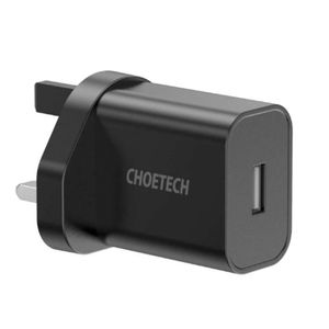 Choetech Q5004-uk Pd20w Wall Charger-(Black)-(Q5004-UK-BK)