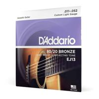 D'Addario 80/20 Bronze Acoustic Guitar Strings - Custom Light (11 - 52) - thumbnail