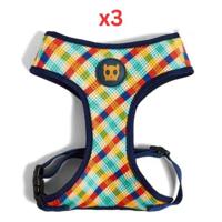 Zee Dog Phantom Adjustable Air Mesh Harness Medium (Pack Of 3)
